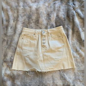 Free People Jean Skirt